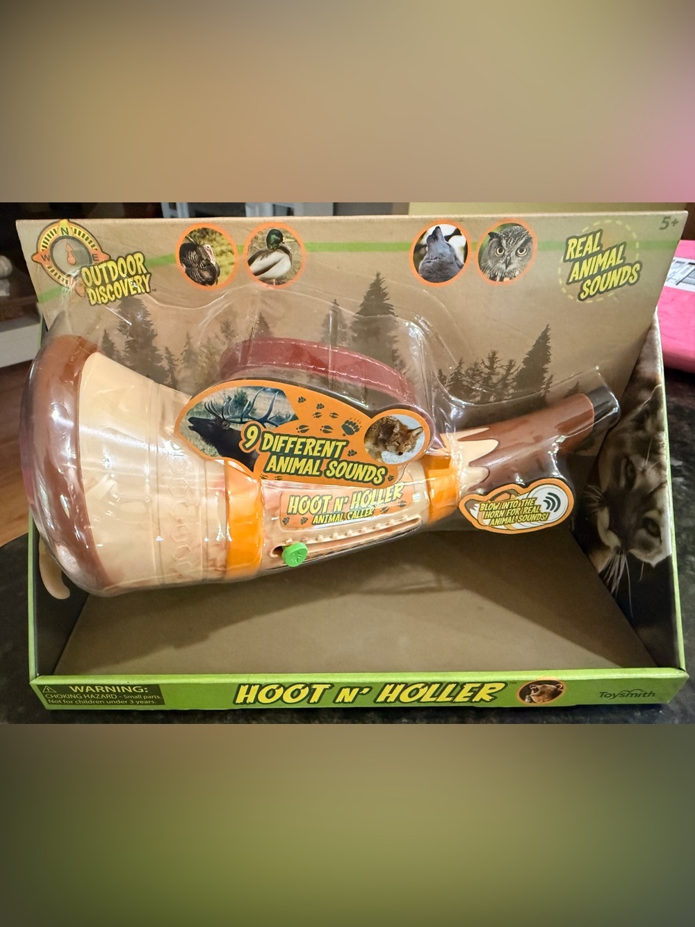 Toysmith hoof n holler animal caller toy 9 sounds NEW